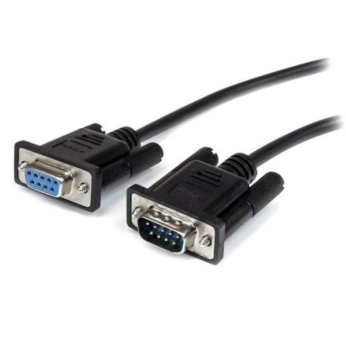 StarTech.com 2m DB9 RS232 Serial Cable Male to Female External Computer Cables 8STMXT1002MBK