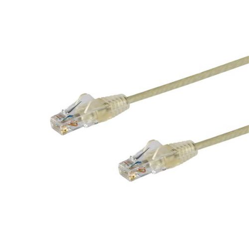 StarTech.com 2.5m Slim Grey CAT6 Snagless Patch Cable