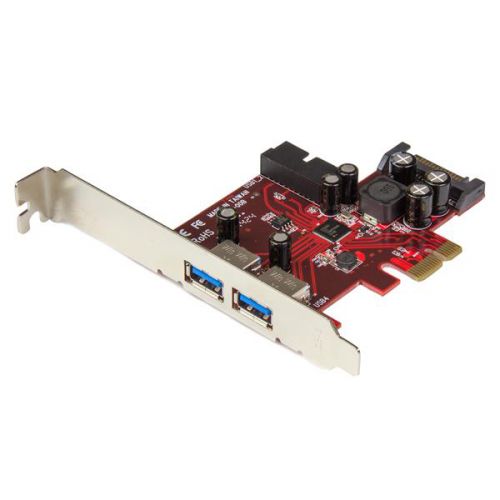 StarTech.com 4 Port USB3.0 PCIe Card 2 Ext 2 Int SATA