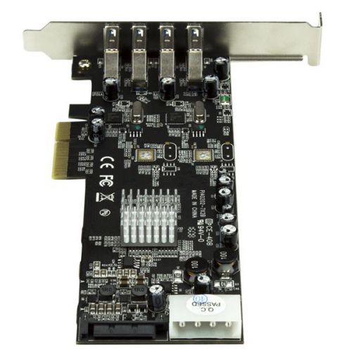 StarTech.com 4PT PCIe USB3 Card Adapter UASP SATA LP4