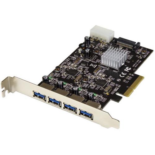 4 Port USB 3.1 PCIe Card with 2 Channels