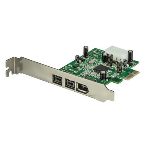 StarTech.com 3 Port 2b 1a PCI Express FireWire Card PCI Cards 8STPEX1394B3