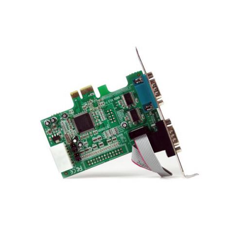 StarTech.com 2PT PCIe Serial Adapter Card 16550 UART PCI Cards 8STPEX2S553