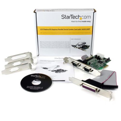 StarTech.com 2S1P PCIe Parallel Serial Combo Card PCI Cards 8STPEX2S5531P