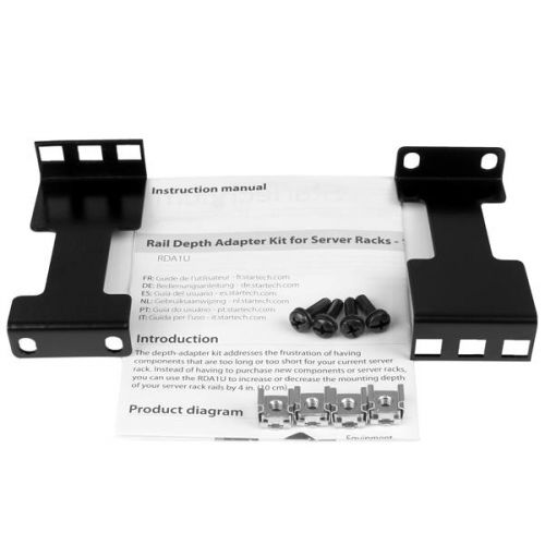 StarTech.com Rail Depth Adapter Kit for Racks 4in 1U 8STRDA1U Buy online at Office 5Star or contact us Tel 01594 810081 for assistance