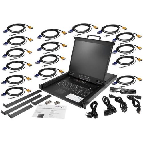 StarTech.com KVM Console for Server Rack 19in 16 Port 8STRKCONS1916K Buy online at Office 5Star or contact us Tel 01594 810081 for assistance