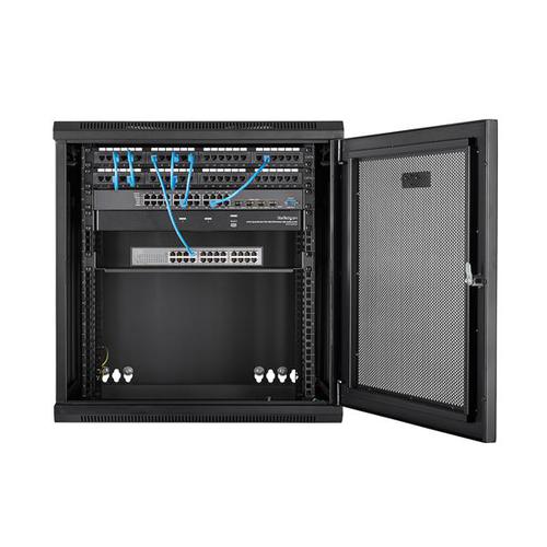 StarTech.com 12U Wall Mount Rack Cabinet with Hinge 8STRK12WALHM Buy online at Office 5Star or contact us Tel 01594 810081 for assistance