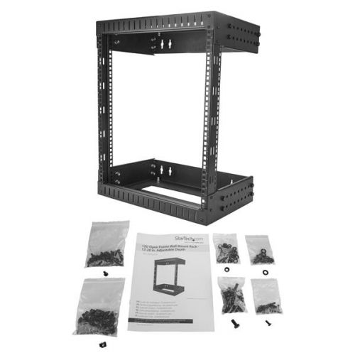 StarTech.com 12U Wall Mount Server Rack 12 to 20in 8STRK12WALLOA Buy online at Office 5Star or contact us Tel 01594 810081 for assistance