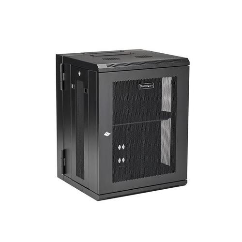 StarTech.com 4 Post 15U Wall Mount Rack Cabinet with Hinge Server & Data Racks 8ST10169991