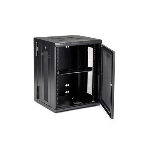 StarTech.com 4 Post 15U Wall Mount Rack Cabinet with Hinge Server & Data Racks 8ST10169991