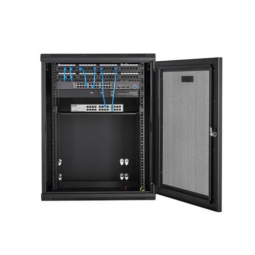 StarTech.com 4 Post 15U Wall Mount Rack Cabinet with Hinge Server & Data Racks 8ST10169991