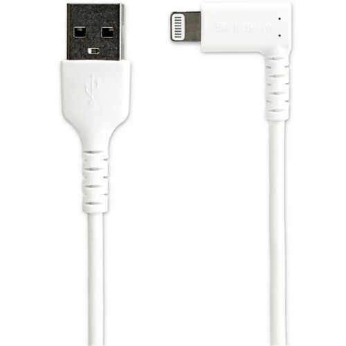 StarTech.com 2m White Angled Lightning to USB Cable