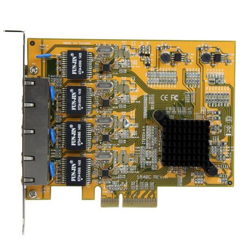 StarTech.com 4 Port PCIe Gigabit Network Adapter Card