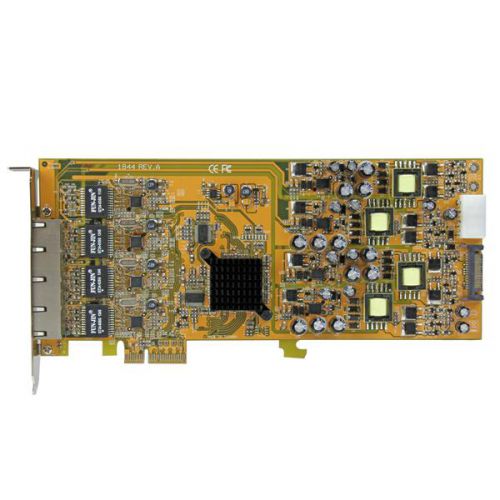 StarTech.com 4 Port Gigabit PoE PCIe NIC PCI Cards 8STST4000PEXPSE