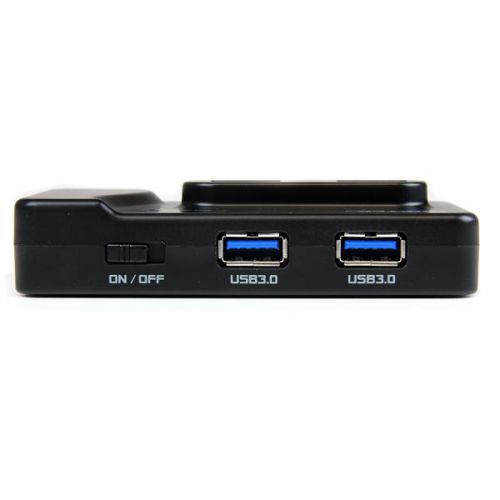 The ST7320USBC 6-Port USB 3.0/2.0 Combo Hub features a special high-output dedicated charging port which enables you to charge USB devices by providing up to 2A of power, or it can add 2x USB 3.0 and 4x USB 2.0 ports to a computer through a single USB 3.0 host connection.The hub includes an external power adapter, which when connected enables charging some portable electronic devices (e.g. an iPhone® or other Smartphone), even without a USB connection to a host computer.Offering a unique design that features USB ports along 3 sides of the hub, as well as a combination of USB 2.0 and 3.0 ports, this versatile and flexible USB hub is ideal for both laptop and desktop computers.The ST7320USBC USB 3.0/2.0 hub is backed by a StarTech.com 2-year warranty and free lifetime technical support.