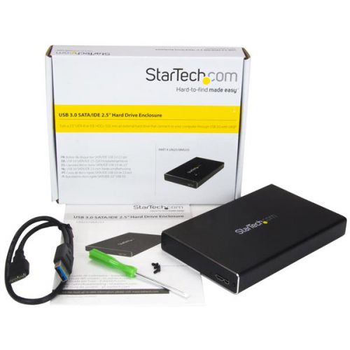 StarTech.com USB3 2.5in SATA III or IDE HDD Enclosure Drive Enclosures 8STUNI251BMU33