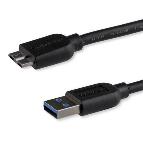 0.5m Slim USB 3.0 A to Micro B Cable MM