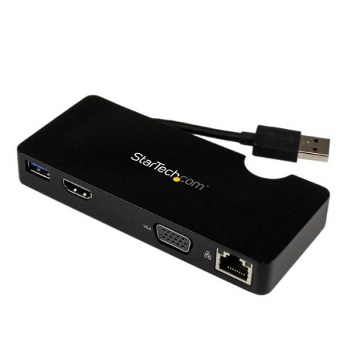 StarTech.com USB3 Laptop Mini Dock Station HDMI VGA Docking Stations 8STUSB3SMDOCKHV