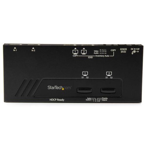 StarTech.com 2x2 HDMI Matrix Switch 4K Auto Sensing