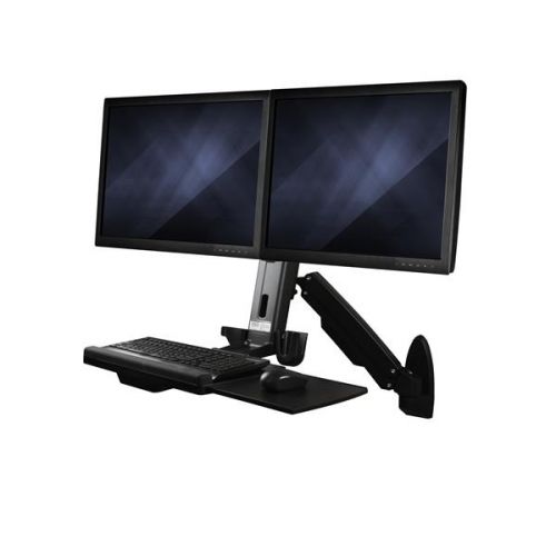 StarTech.com Up to 24in Sit Stand Dual Monitor WM