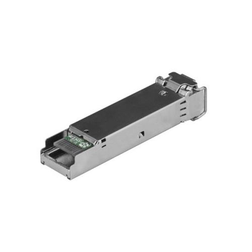 8ST10056ST | The 10056-ST is an Extreme Networks 10056 compatible downstream fibre SFP transceiver which pairs with StarTech.com's 10057-ST. They are designed, programmed and tested to work with 1000Base-BX-D compatible Extreme Networks switches and routers. The SFP transceiver module supports a maximum distance of up to 10 km (6.2 mi) and delivers dependable 1 GbE connectivity over fibre cabling.Technical Specifications:Wavelength: 1490nmTx/1310nmRxMaximum Data Transfer Rate: 1GbpsType: Single Mode FibreConnection Type: LC ConnectorMaximum Transfer Distance: 10 km (6.2 mi)Power Consumption: < 1.3WDDM: YesThis SFP fibre module is hot-swappable, making upgrades and replacements seamless by minimizing network disruptions.StarTech.com SFPsAll StarTech.com SFP & SFP+ transceiver modules are backed by a lifetime warranty and free lifetime multilingual technical support. StarTech.com offers a wide variety of SFP modules and direct-attach SFP Cables, providing the convenience and reliability you need to ensure dependable network performance.