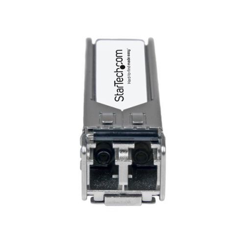 The 10302-ST is an Extreme Networks 10302 compatible fibre transceiver module that has been designed, programmed and tested to work with Extreme Networks brand switches and routers. It delivers dependable 10 GbE connectivity over fibre cable, for 10GBase-LR compliant networks, with a maximum distance of up to 10 km (6.2 mi).Technical Specifications:Wavelength: 1310nmMaximum Data Transfer Rate: 10 GbpsType: Single Mode FibreConnection Type: LC ConnectorMaximum Transfer Distance: 10 km (6.2 mi)MTBF: 1,386,624,697 hoursPower Consumption: < 1.3WDigital Diagnostics Monitoring (DDM): YesThis SFP+ fibre module is hot-swappable, making upgrades and replacements seamless by minimizing network disruptions.StarTech.com SFPsAll StarTech.com SFP & SFP+ transceiver modules are backed by a lifetime warranty and free lifetime multilingual technical support. StarTech.com offers a wide variety of SFP modules and direct-attach SFP cables, providing the convenience and reliability you need to ensure dependable network performance.