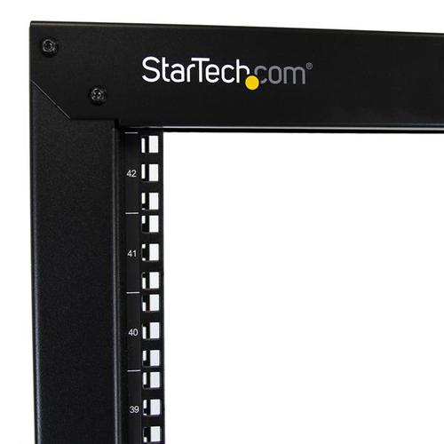 StarTech.com 42U 2 Post Server Rack with Casters  8ST2POSTRACK42