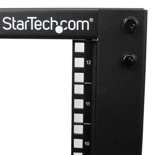 StarTech.com 12U Open Frame 4 Post Server Rack  8ST4POSTRACK12U