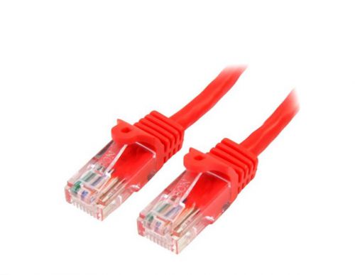 StarTech.com 1m Red Cat5e Snagless RJ45 Patch Cable 8ST45PAT1MRD Buy online at Office 5Star or contact us Tel 01594 810081 for assistance