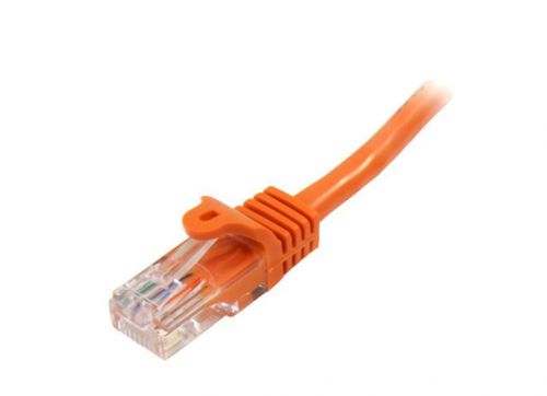 StarTech.com 2m Orange Cat5e Snagless RJ45 Cable Network Cables 8ST45PAT2MOR