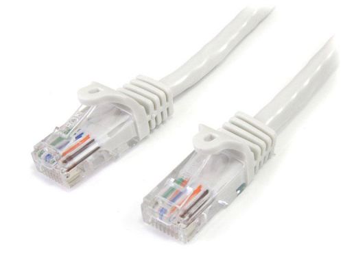 StarTech.com 2m White Cat5e Patch Cable Network Cables 8ST45PAT2MWH