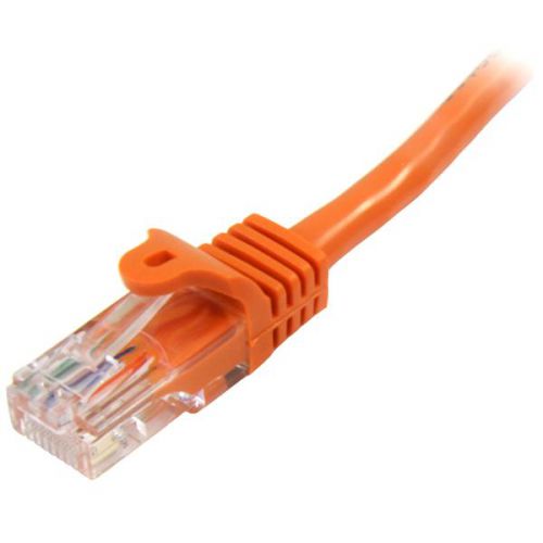 StarTech.com 0.5m Orange Snagless Cat5e Patch Cable 8ST45PAT50CMOR Buy online at Office 5Star or contact us Tel 01594 810081 for assistance