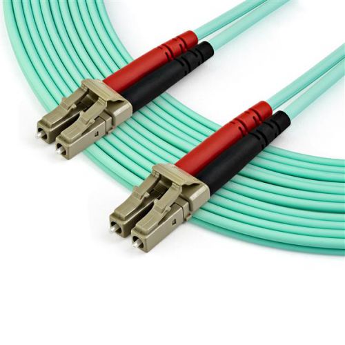 StarTech.com 7m LC UPC to LC UPC OM4 Aqua Multimode Fibre Optic Cable  8ST10270125