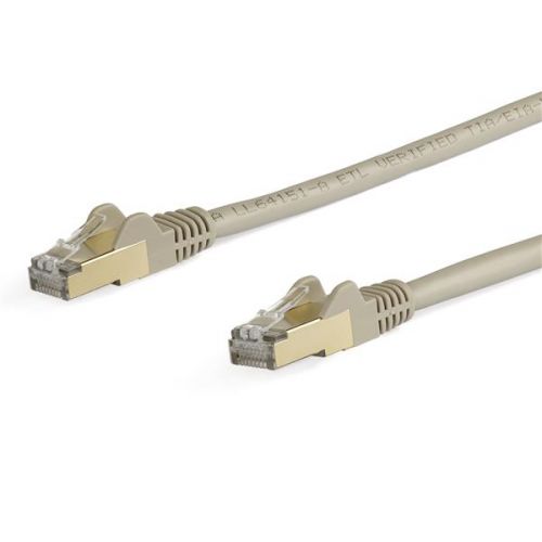 StarTech.com 5m Grey CAT6a Ethernet Cable 8ST6ASPAT5MGR Buy online at Office 5Star or contact us Tel 01594 810081 for assistance