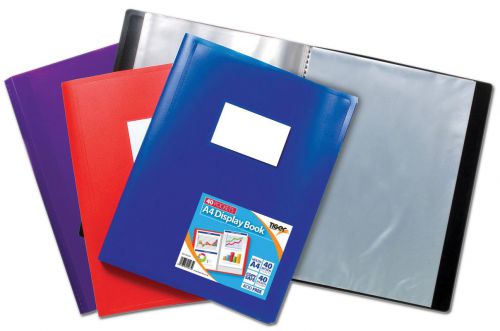 Tiger A4 Flexi Disp Book Assorted 40 Pocket