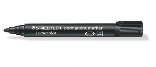 Staedtler Lumocolor Permanent Marker Bullet Tip 2mm Line Black (Pack 10) - 352-9 60950SR Buy online at Office 5Star or contact us Tel 01594 810081 for assistance