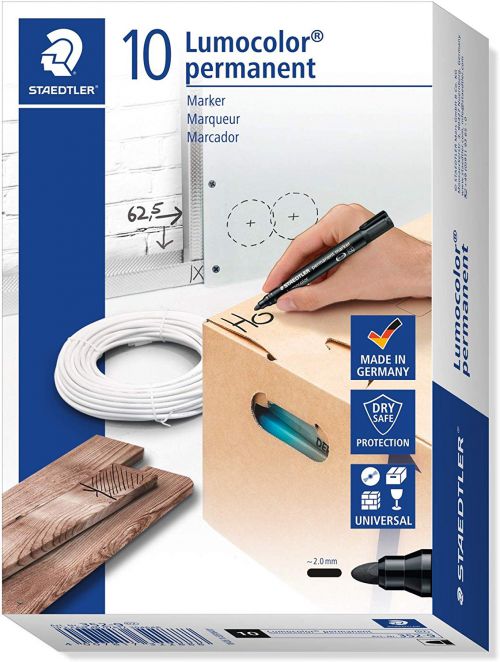 60950SR | Permanent marker with bullet tip. Excellent smudge-proof and waterproof qualities on almost all surfaces.