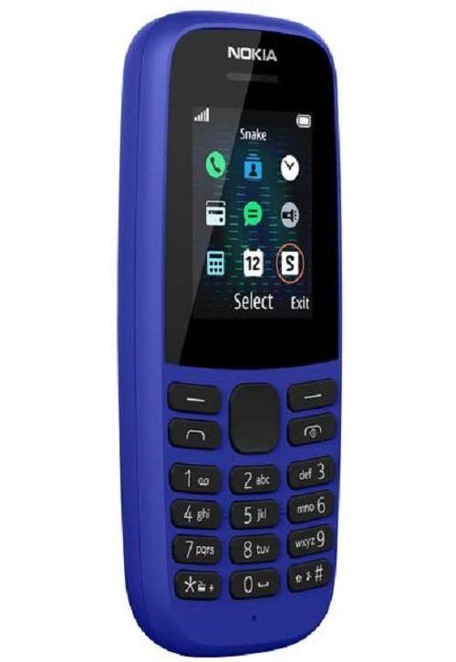 Nokia 105 1.8 Inch Blue Mobile Phone