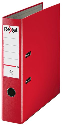 Rexel Lever Arch File Polypropylene ECO A4 75mm Red 2115713