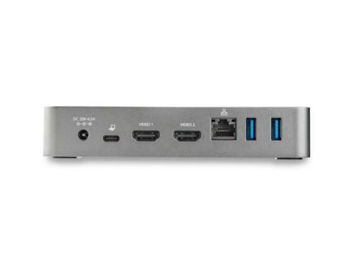 8STDK30CHHPDUK | This USB-C docking station is ideal for use in large organizations to meet widespread office productivity requirements and compatibility with all USB-C and Thunderbolt 3 laptops. The USB-C dock features support for Dual HDMI monitors, 60W Power Delivery 3.0, fast-charge, and both USB-C and USB-A peripheral ports.The USB-C docking station adds dual HDMI monitors support to your workstation, with full high definitions resolutions of 1920x1080 or 1920x1200 at 60Hz. With more screen space, you can access multiple applications and reference material on one display while composing on the other.The USB-A and USB-C charge ports can charge your smartphone, tablet or other USB peripherals whether you're working or away from your desk, and even if you disconnect your laptop.Using a single cable, the dock powers and charges your laptop as you work with 60W PD for faster charging, using the 90W power adapter.With a smaller size and extended length 3.3’ (1 metre) host cable, this USB-C dock fits easily into a workspace environment. Even where desk space is limited, this dock can be mounted to the wall, monitor or underneath the desk with StarTech.com mounting brackets (SSPMSUDWM & SSPMSVESA). These mounting brackets are specifically designed for our docks and hubs to give you the customized setup you need.Connect your devices with four USB 3.1 ports: 1x USB[CC2] -C and 3x USB-A. Fast-charge your USB-C or USB-A smartphone. The dock provides a GbE port (Wake-on-LAN) and a 3.5 mm 4-position headset audio jack. It also includes a security lock slot (K-slot) to protect against theft.StarTech.com conducts thorough compatibility and performance testing on all our products to ensure we are meeting or exceeding industry standards and providing high-quality products to IT Professionals. Our local StarTech.com Technical Advisors have broad product expertise and work directly with our StarTech.com Engineers to provide support for our customers both pre and post-sales.DK30CHHPDUK is backed by a StarTech.com 3-year warranty and free lifetime technical support.