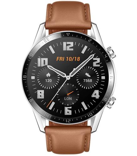 huawei huawei watch gt 2 brown leather 46mm