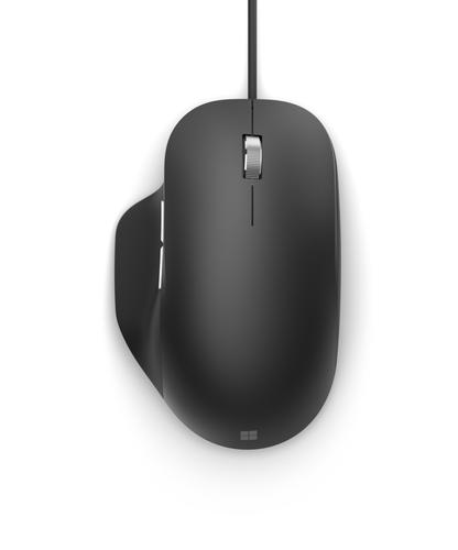 Microsoft Ergonomic Wired Mouse Right Hand USB-A BlueTrack Black RJG-00002