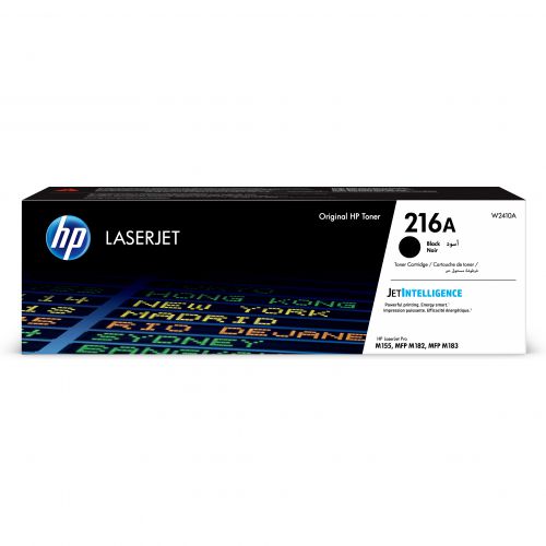 HPW2410A - HP 216A Black Standard Capacity Toner Cartridge 1.05K pages for HP Color LaserJet Pro MFP M182/M183 series - W2410A