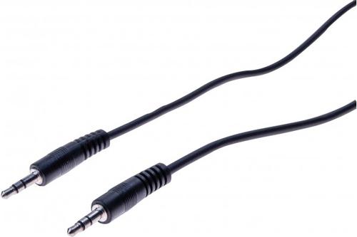 1m Stereo Cable 3.5mm Jack MM Black