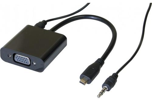 Micro HDMI to VGA Converter with Audio