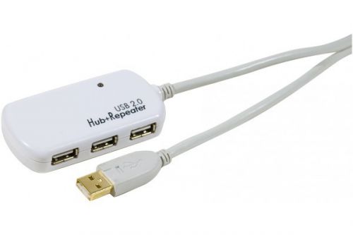 12M USB2.0 CABLE REPEATER ACTIVE 4 PORTS