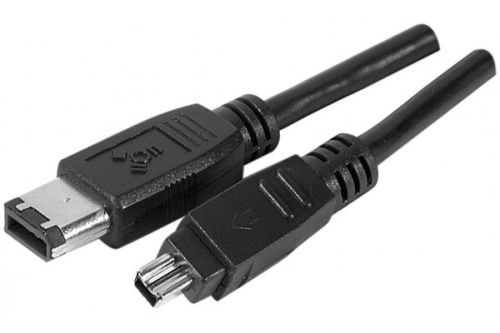 2m FireWire IEEE1394 6P 4P Cable Black