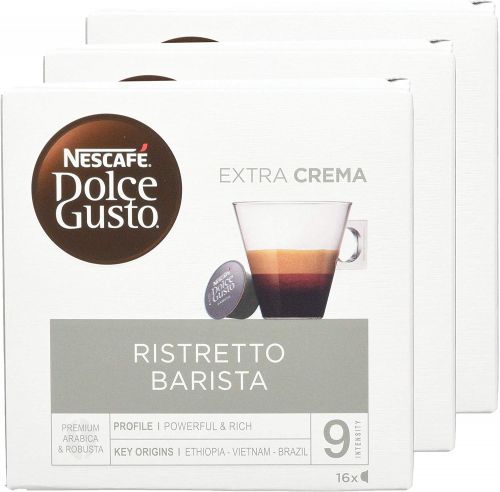 Nescafe Dolce Gusto Espresso Coffee Barista 16 Capsules (Pack 3)