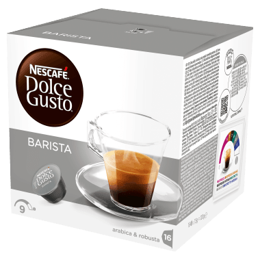 Nescafe Dolce Gusto Espresso Coffee Barista 16 Capsules (Pack 3) - 12393714 Hot Drinks 78702NE