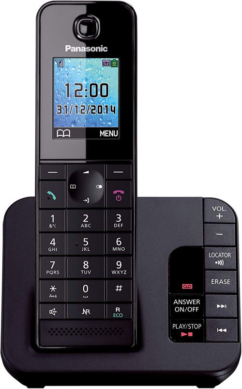 PANKXTGH220EB | A Nuisance Call Blocker means you can do away with unwanted calls. It'll let you block up to 30 individual numbers and groups of numbers based on the first few digits, as well as blocking all calls from withheld numbers, making it easy to avoid sales calls. The large colour screen is easy-to-read and the icon based menu system lets you access functions without confusion. It also features a hands-free speakerphone which allows you to talk on the phone while your hands are busy.